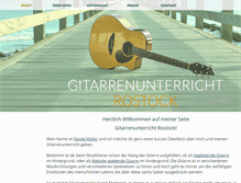 Tablet Screenshot of gitarrenunterricht-rostock.de